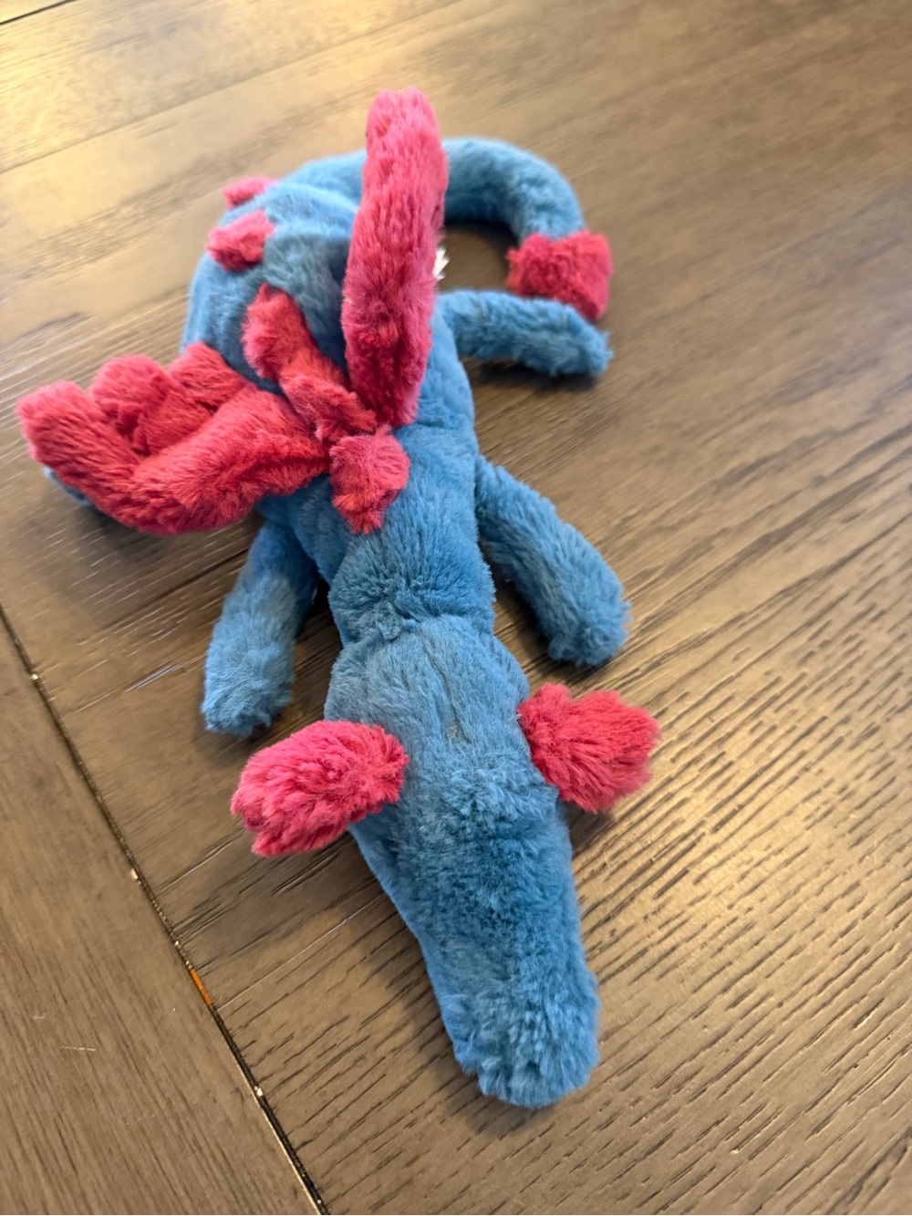 RARE Jellycat London Dexter Dragon Plush Teal Maroon Small 12” Used